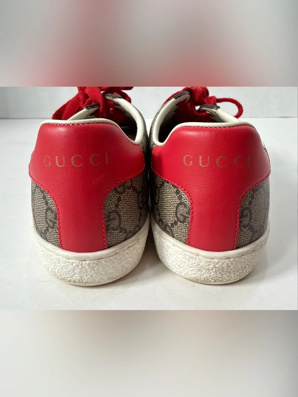 Gucci ACE VALENTINE’S DAY GG CANVAS WOMEN’S SNEAKERS Size EU 35.5 US 5.5-6 VGC - Picture 7 of 15